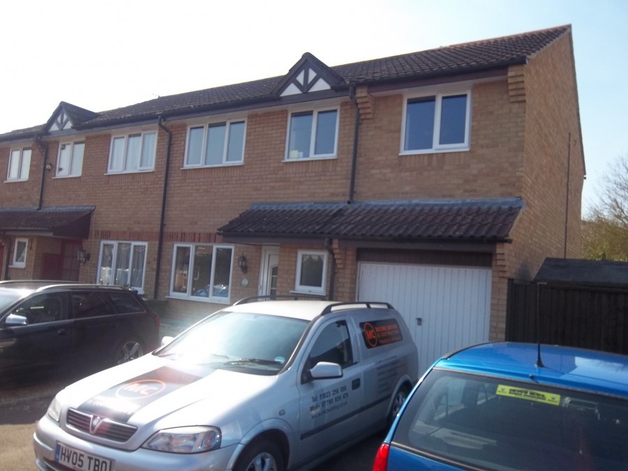 Two-storey side extension with garage